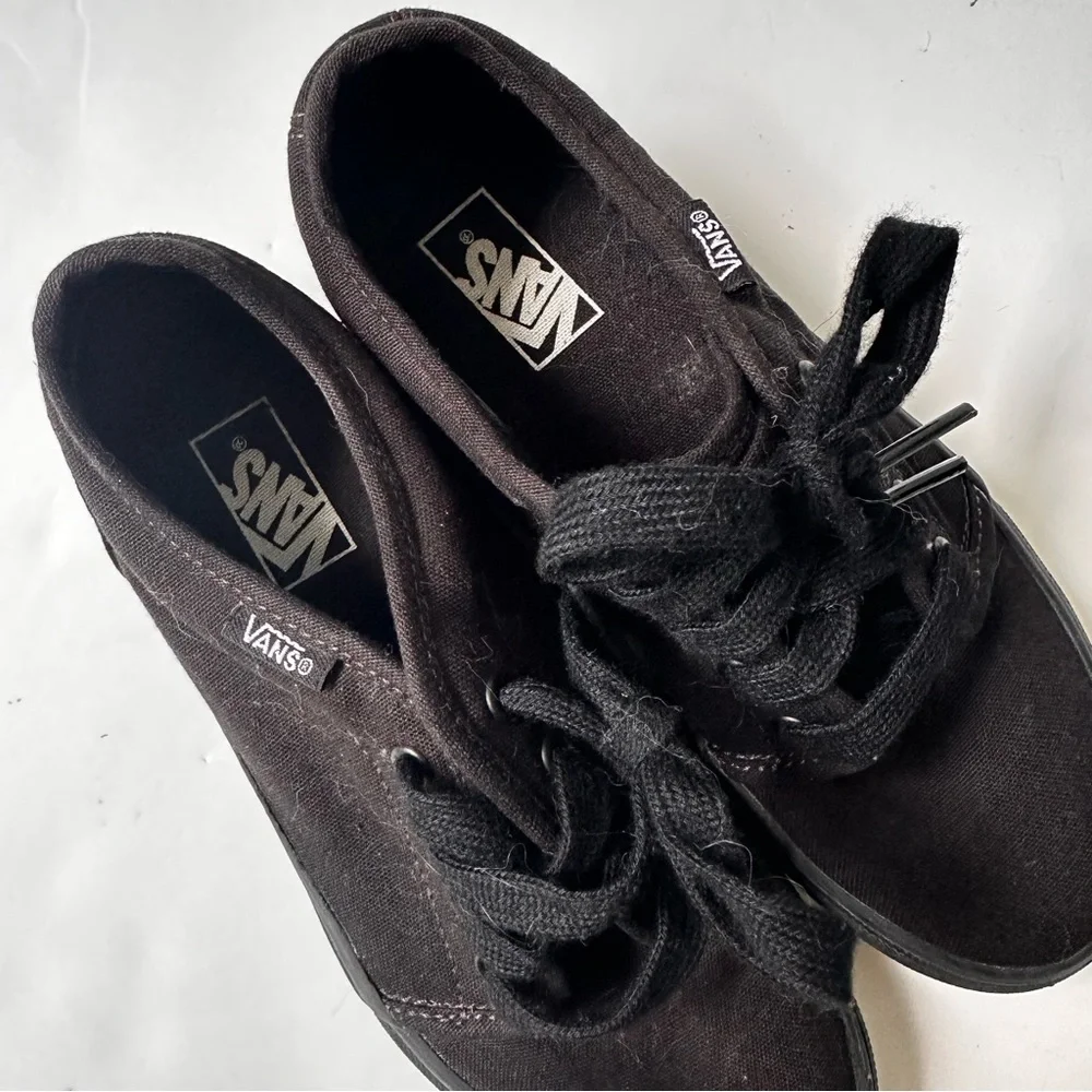Vans Lace up Blackout Shoe